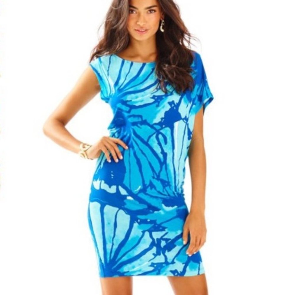 EUC Lilly Pulitzer Tessa Dress Get Inky Size S